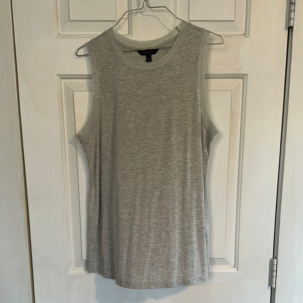 Banana Republic grey and silver tank size medium